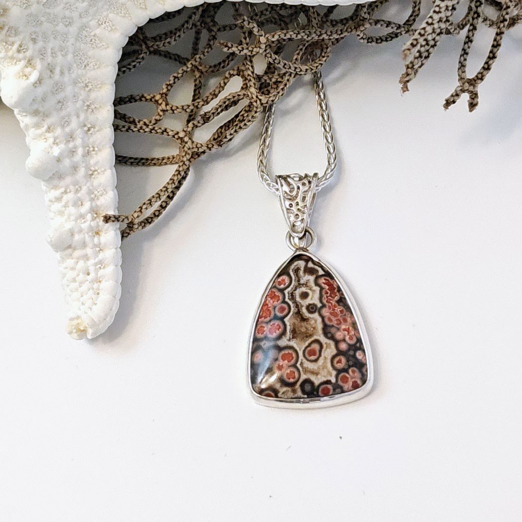 Ocean Jasper Triangle Necklace (OOAK)