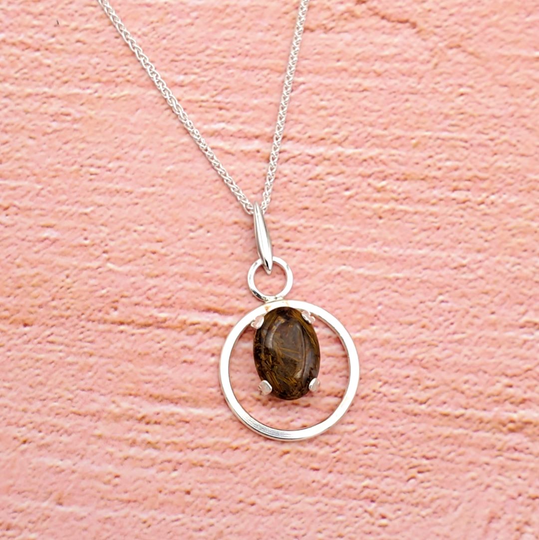 Pietersite Halo Necklace (OOAK)