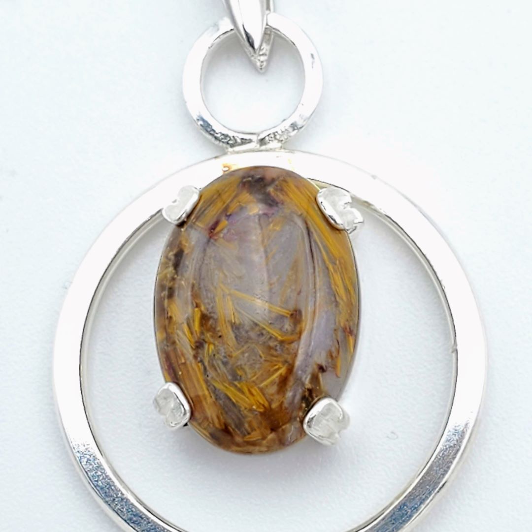 Pietersite Halo Necklace (OOAK)