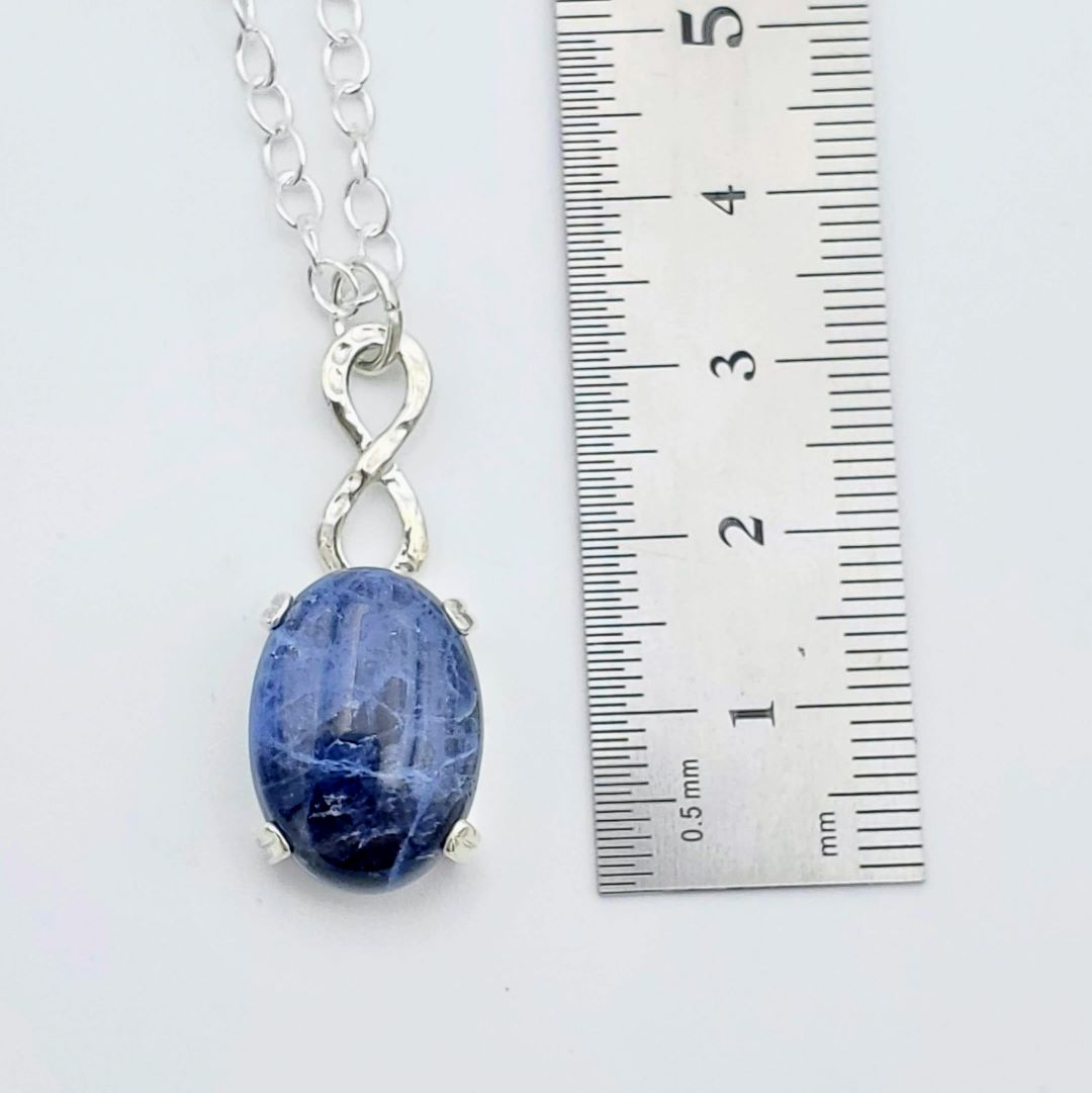 Sodalite Infinity Necklace (OOAK)