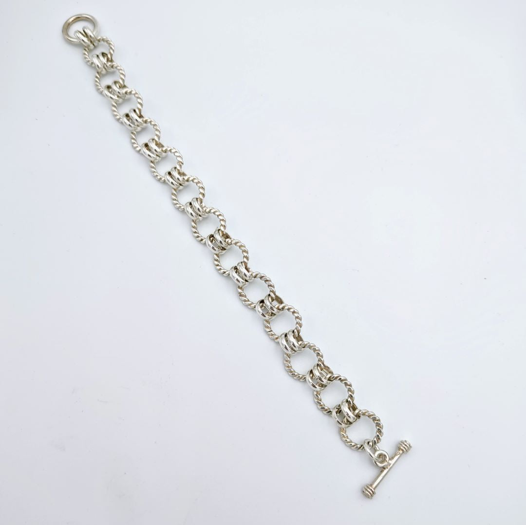 Twisted Flat Link Bracelet