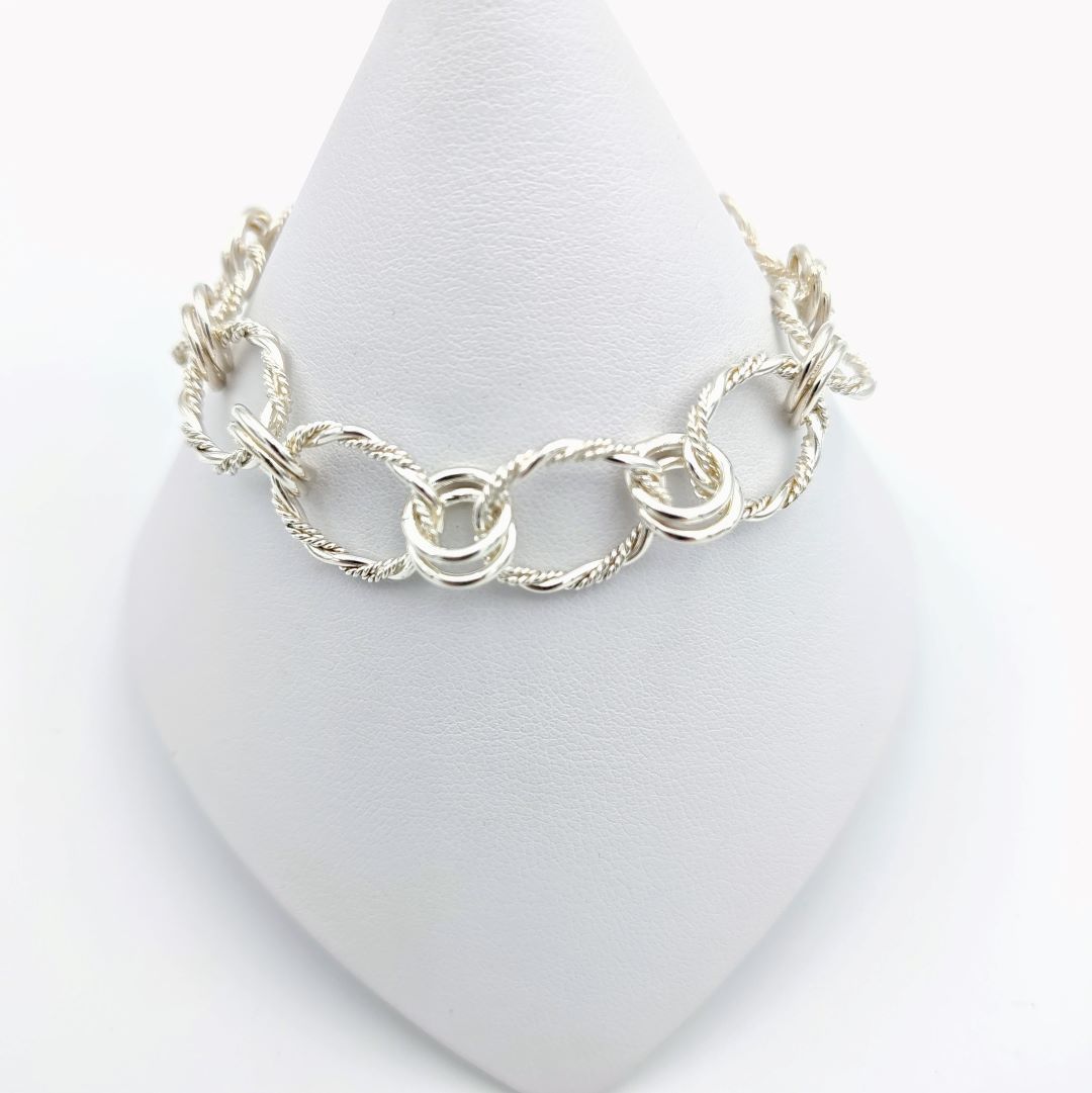 Twisted Filigree Link Bracelet