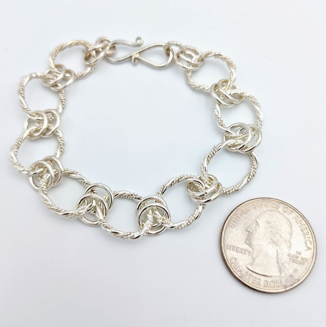 Twisted Filigree Link Bracelet