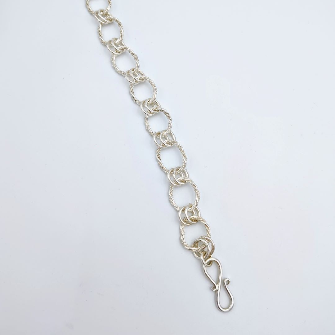 Twisted Filigree Link Bracelet